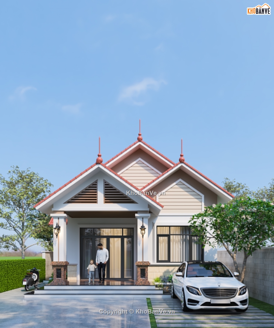 Chào mừng đến với thiết kế nhà cấp 4 mái Thái 7x20m - một không gian sống tuyệt vời cho tất cả các thành viên trong gia đình! Với kiến trúc tinh tế và thiết kế thông minh, ngôi nhà này đảm bảo sẽ đem lại một trải nghiệm sống tuyệt vời. Hãy xem ảnh để khám phá thế giới tuyệt đẹp của ngôi nhà này!