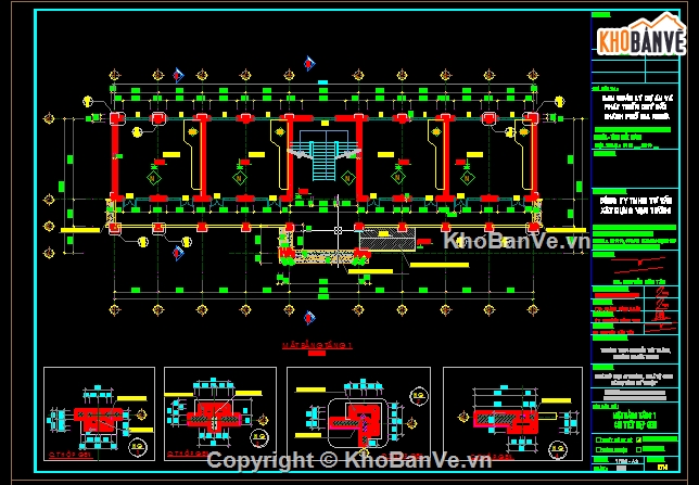 trường THCS Nguyễn Tất Thành,thiết kế trường THCS,trường học 3 tầng 12 phòng