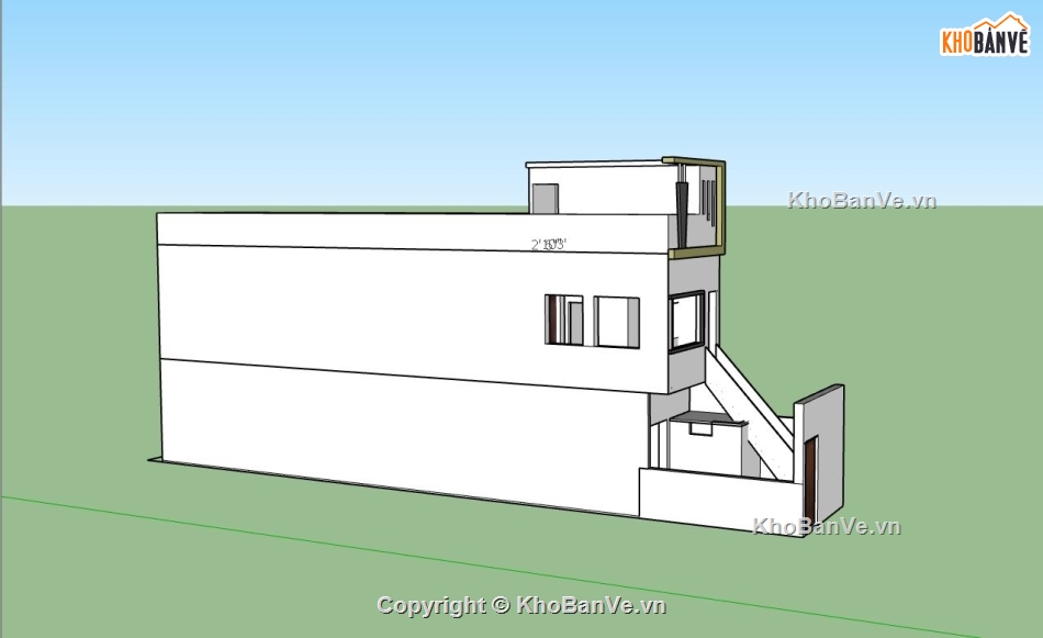 model su nhà phố  2 tầng,mẫu thiết kế nhà phố 2 tầng,phối cảnh nhà phố 2 tầng