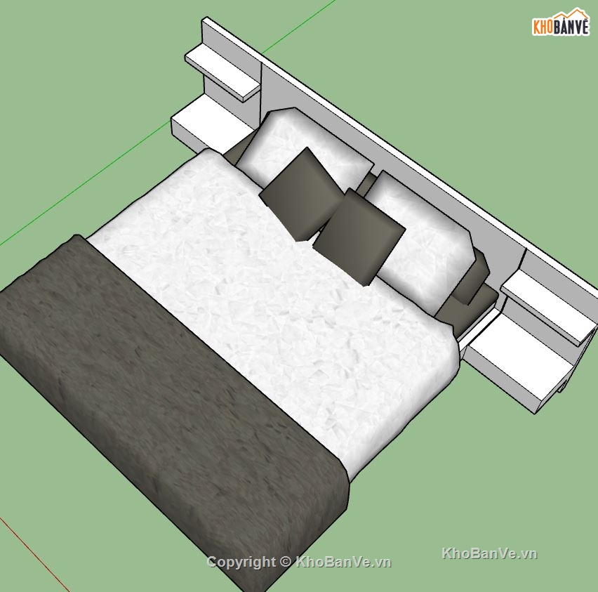 mẫu giường ngủ,mẫu giường,sketchup mẫu giường,thiết kế giường ngủ