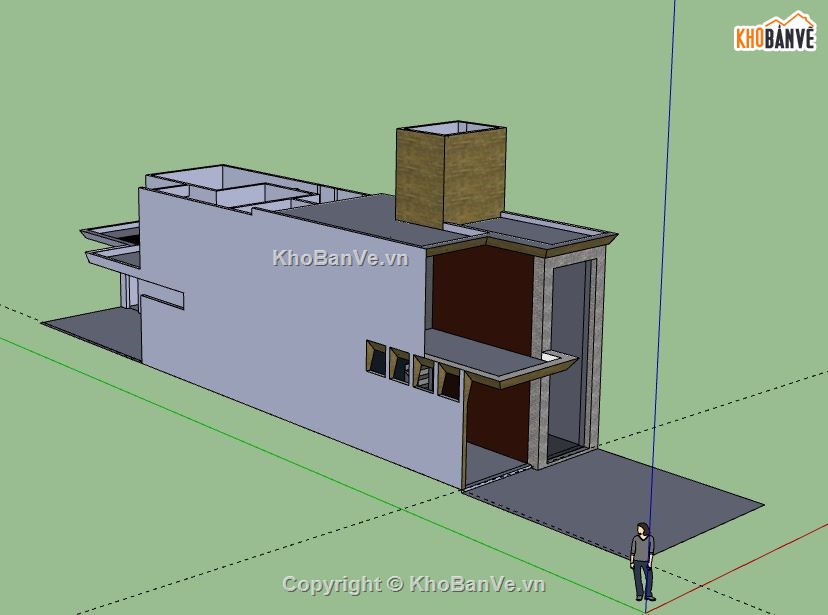 Nhà phố 2 tầng,model su nhà phố 2 tầng,nhà phố 2 tầng file su,sketchup nhà phố 2 tầng,nhà phố 2 tầng file sketchup