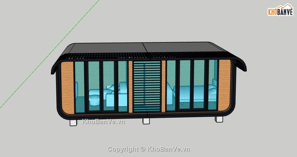 nhà di động,3dsu nhà di động,sketchup nhà di động