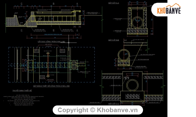 cống qua đường,Cống buy,Chi tiết cống,Tham khảo cống thoát nước,bản vẽ cống qua đường,cad cống qua đường