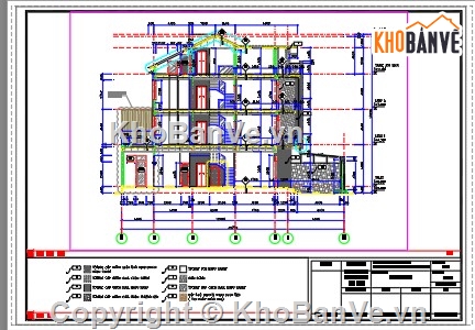 nhà 4 tầng,4 tầng,cad nhà 4 tầng