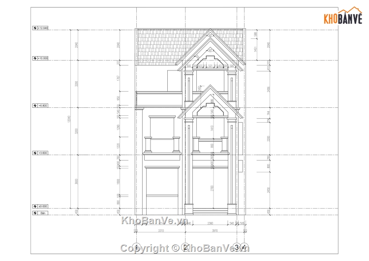 biệt thự  3 tầng,biệt thự tân cổ 3 tầng 7.5x10.74m,Full bản vẽ biệt thự tân cổ 3 tầng,full bản vẽ biệt thự 3 tầng phối cảnh su,cad biệt thự 3 tầng