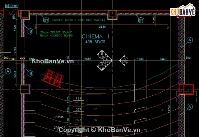 thiết kế rạp chiếu phim,thiết kế điện chiếu,thiết kế thi công,bản vẽ rạp chiếu phim star,thiết kế rạp chiếu phin srar