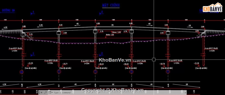 mố trụ cầu,trụ cầu,hồ sơ cầu