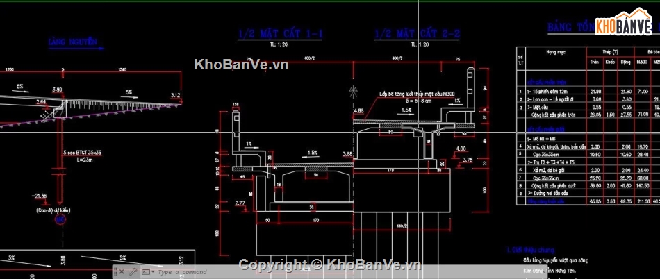 mố trụ cầu,trụ cầu,hồ sơ cầu