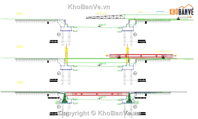 bản vẽ thi công cầu,khối lượng,hồ sơ thi công,cầu Đại Yên,cọc khoan nhồi,giá long môn