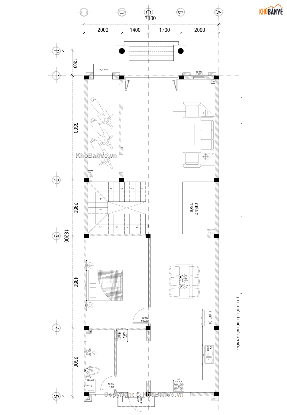 tân cổ điển 2 tầng 1 tum,bản vẽ nhà phố,nhà phố 2 tầng 1 tum,file cad nhà phố 2 tầng 1 tum