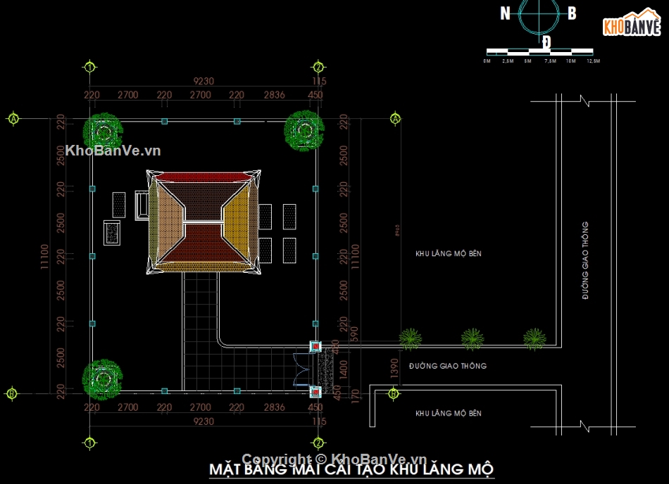 thiết kế lăng mộ,lăng mộ 3d,lăng mộ,khu lăng mộ,lăng mộ dwg,file cad bản vẽ lăng mộ