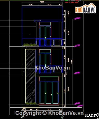 Thiết kế nhà phố 3 tầng,bản vẽ nhà phố 3 tầng,mẫu nhà phố 3 tầng,full nhà phố 5x20m