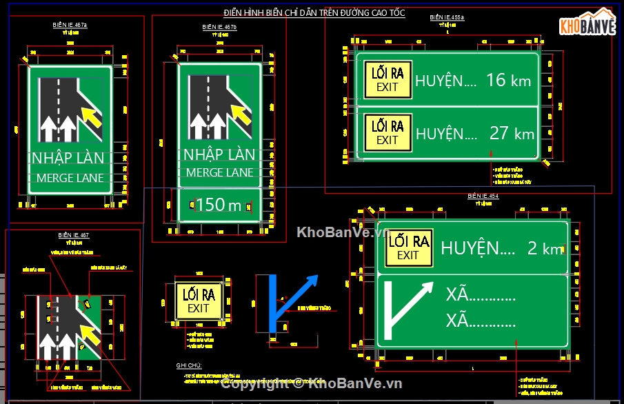 biển báo,biển báo mẫu,biển báo đường cao tốc