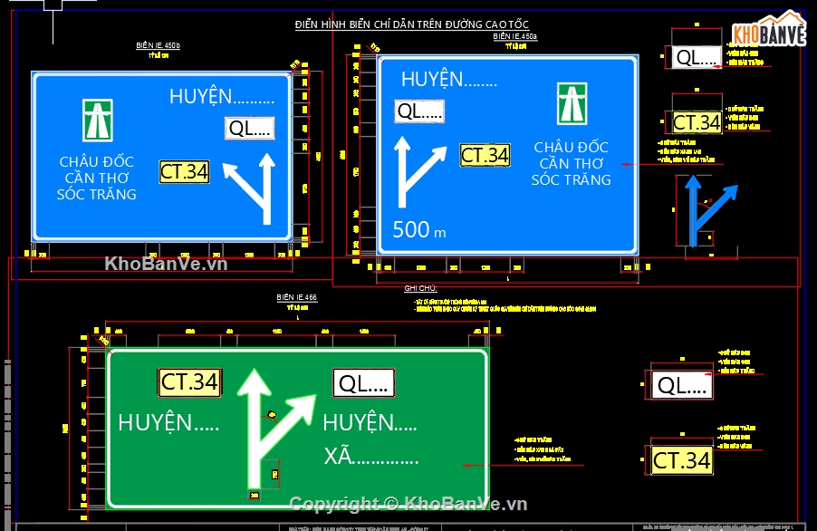 biển báo,biển báo mẫu,biển báo đường cao tốc