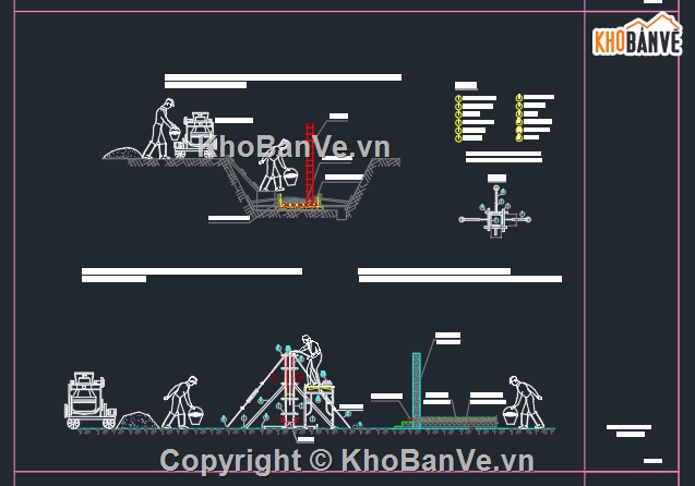 thi công hạ tầng,thi công,kĩ thuật thi công,bê tông,iện pháp thi công,công trường