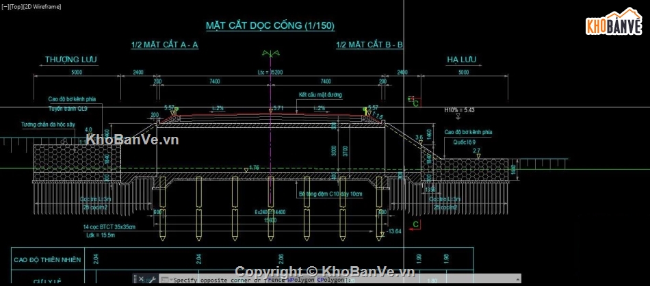 cống hộp 3x3m,bản vẽ cống hộp,cống hộp