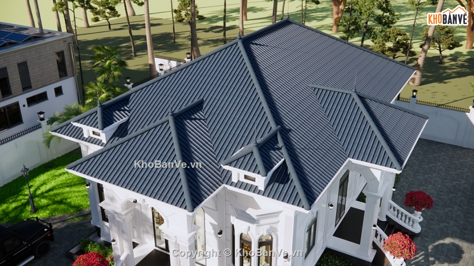 kiến trúc nhà mái nhật,biệt thự 1 tầng,cơ sở biệt thự hiện đại