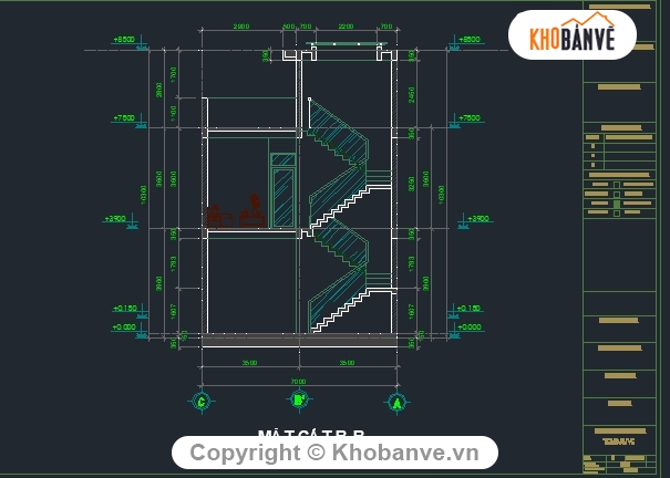Bản vẽ nhà 2 tầng,nhà 2 tầng 7x13m,mẫu nhà phố 2 tầng,thiết kế nhà phố 2 tầng