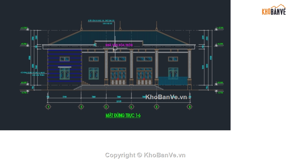 cad nhà văn hóa,thiết kế nhà văn hóa,công trình xã hội,nhà văn hóa