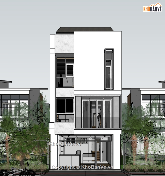 model sketchup nhà phố 3 tầng,nội thất nhà phố 3 tầng,SU nhà phố 3 tầng,su nội thất + ngoại thất,nhà phố 3 tầng,biệt thự nhà phố 3 tầng