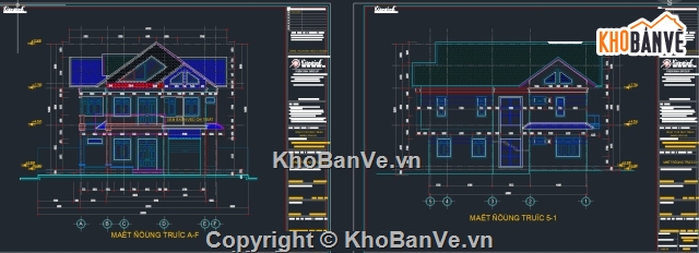 Bản vẽ biệt thự 2 tầng,bản vẽ biệt thự,Bản vẽ biệt thự 7x14m,đồ án biệt thự,biệt thự 2 tầng