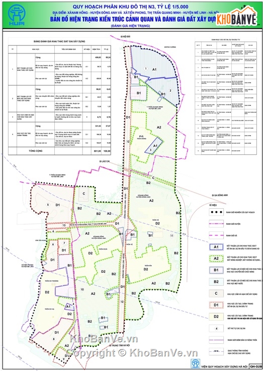 thành phố Hà Nội,quy hoạch thành phố,Quy hoạch phân khu đô thị N3,Viện quy hoạch xây dựng Hà Nội