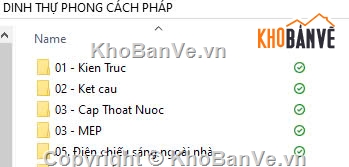 Dinh thu,biet thu,phong cach phap