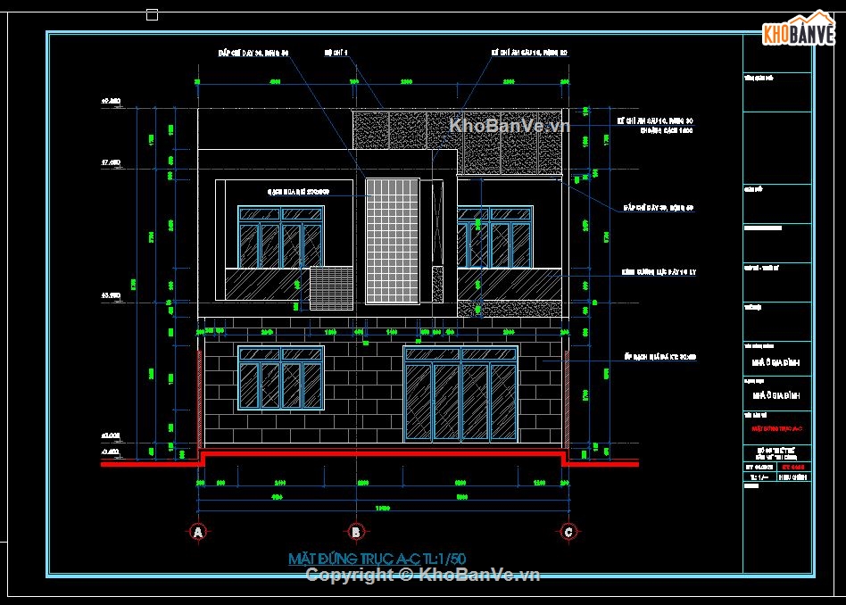 nhà phố 2 tầng,file cad nhà phố 2 tầng,mẫu nhà phố 2 tầng