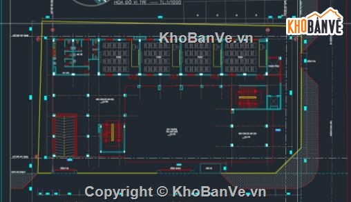 bản vẽ trường học 5 tầng,trường học file cad,file cad trường học