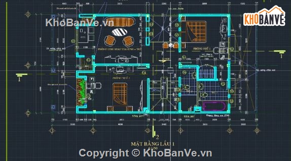 biệt thự 3 tầng,file cad biệt thự 3 tầng,biệt thự 3 tầng cad