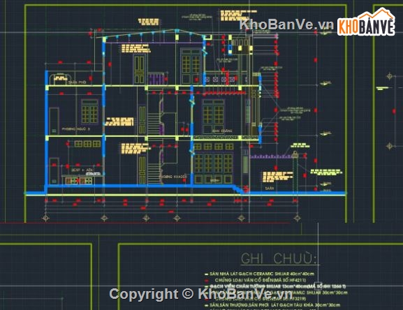 nhà phố 2 tầng 1 tum,nhà phố 2 tầng,file cad nhà phố 2 tầng 1 tum