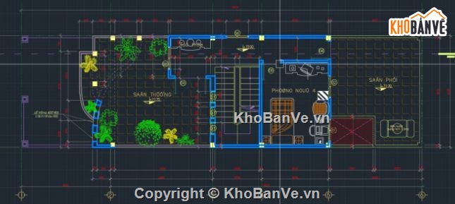nhà phố 2 tầng 1 tum,nhà phố 2 tầng,file cad nhà phố 2 tầng 1 tum