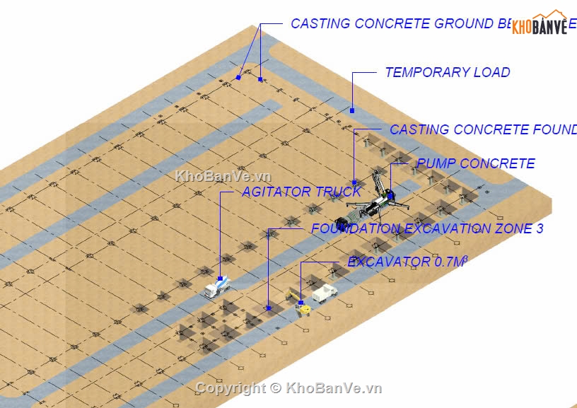 revits biện pháp thi công phần ngầm,biện pháp thi công,revit biện pháp thi công