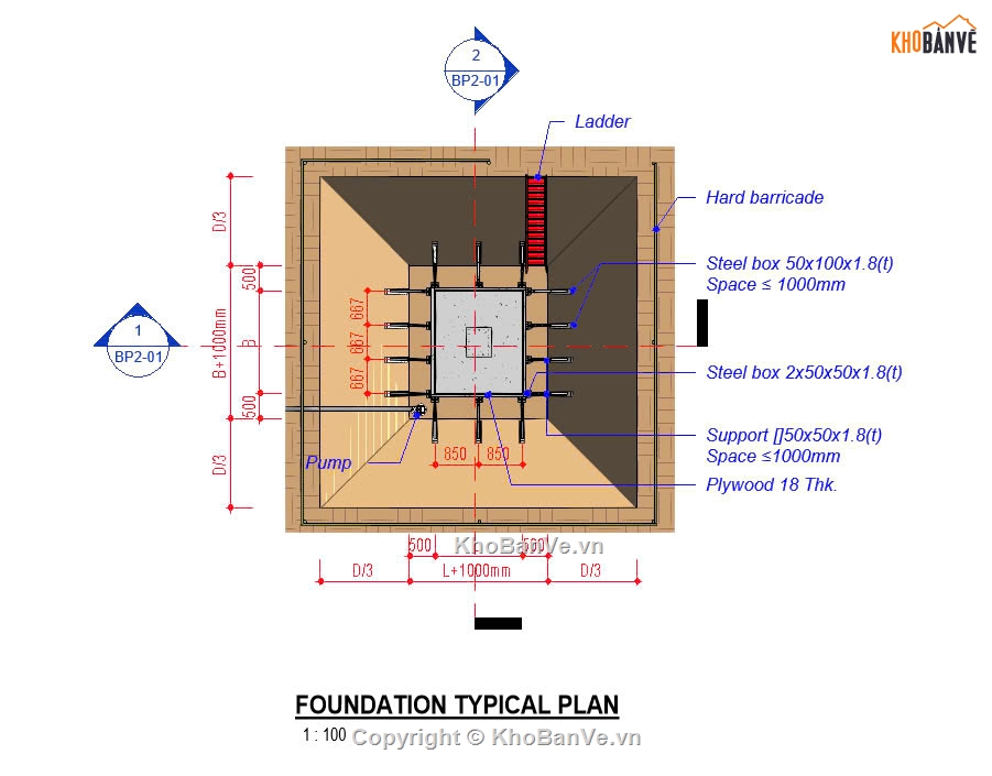 revits biện pháp thi công phần ngầm,biện pháp thi công,revit biện pháp thi công