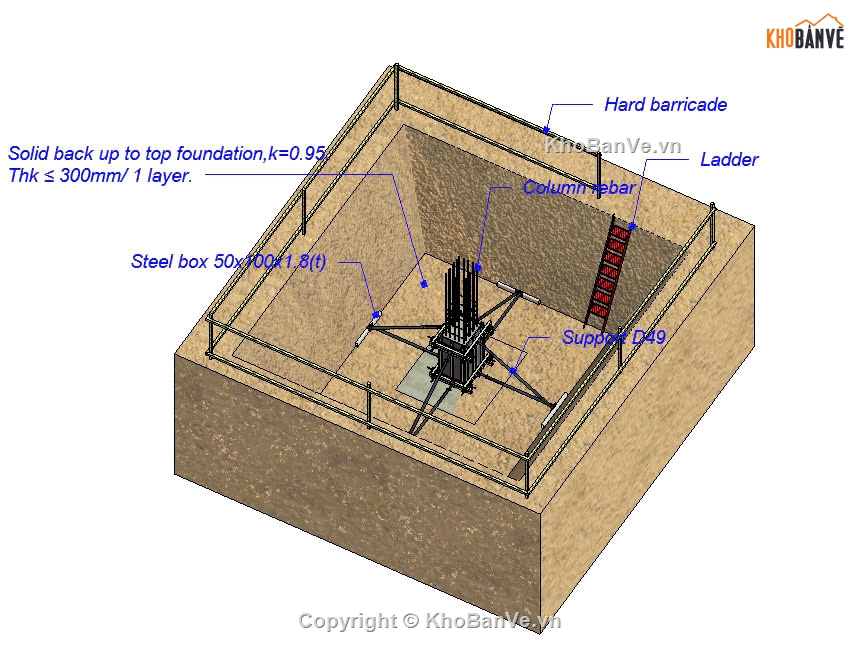 revits biện pháp thi công phần ngầm,biện pháp thi công,revit biện pháp thi công