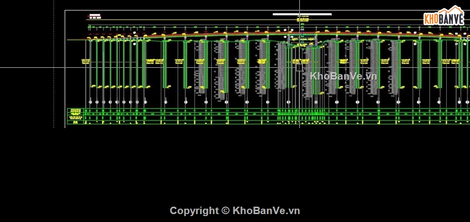 cầu dầm,Bản vẽ dầm,Bản vẽ cầu dầm