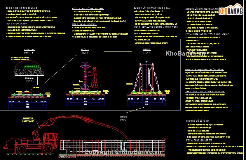 Biện pháp thi công,Dầm I33,ván khuôn dầm i33