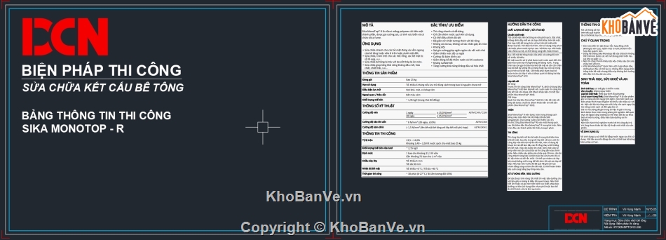 Biện pháp thi công sửa chữa bê tông,Biện pháp thi công cắt ron nền bê tông nhà xưởng,DCN,Biện pháp thi công khoan cấy thép bằng Sika,Sửa chữa kết cấu bê tông,Sika