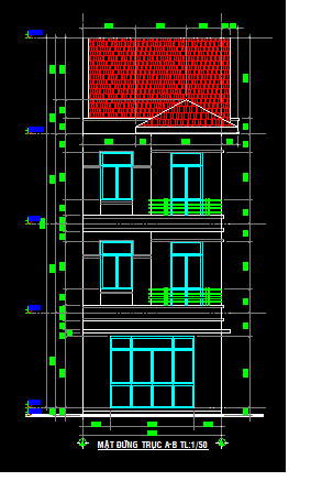 Mẫu nhà phố 3 tầng,bản vẽ nhà phố 3 tầng,thiết kế nhà phố 3 tầng