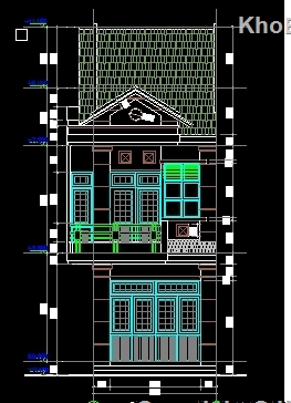 Mẫu nhà phố 2 tầng,thiết kế nhà phố 2 tầng,kiên trúc thiết kế nhà phố 2 tầng,bản vẽ nhà 2 tầng