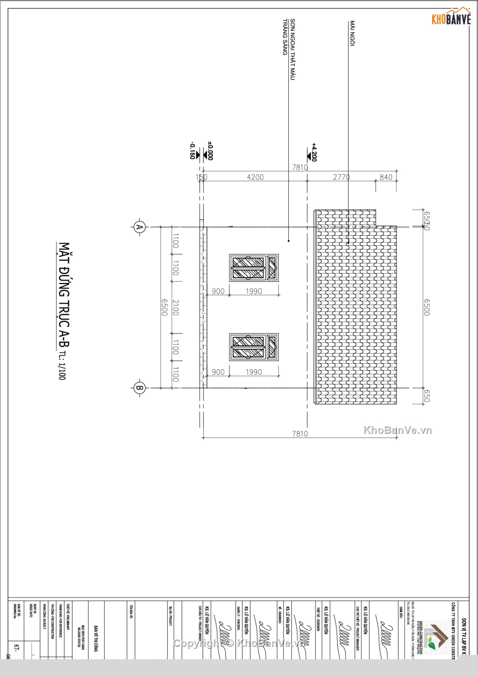 nhà cấp 4,nhà cấp 4 sân vườn 16x6.5m,thiết kế nhà cấp 4