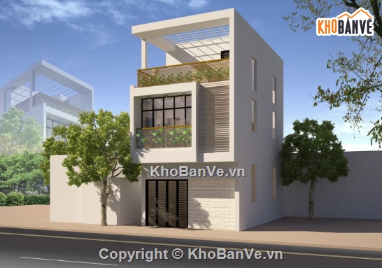 nhà phố 2.5 tầng,cad nhà phố 2.5 tầng,file cad nhà phố 2.5 tầng