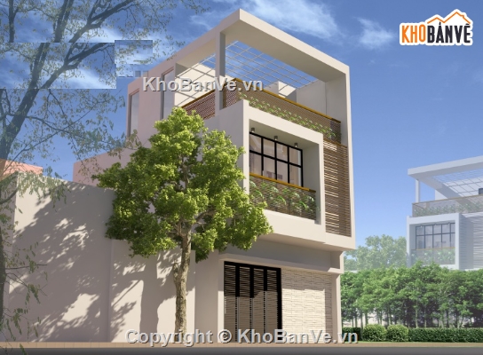 nhà phố 2.5 tầng,cad nhà phố 2.5 tầng,file cad nhà phố 2.5 tầng