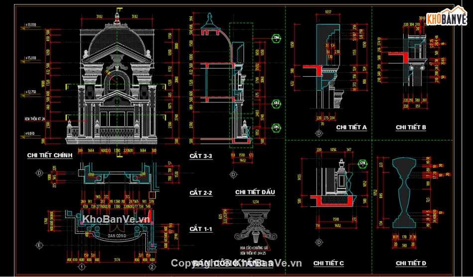 Hồ sơ kiến trúc,chi tiết cổ,Bản vẽ cad nhà tân cổ,Bản vẽ chi tiết,kiến trúc đẹp,kiến trúc nhà