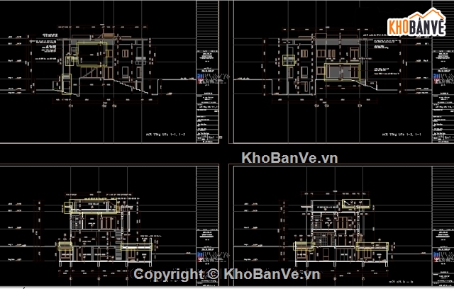 kiến Trúc biệt thự,mẫu biệt thự đẹp,bản vẽ biệt thự,biệt thự 10.45x13.2m