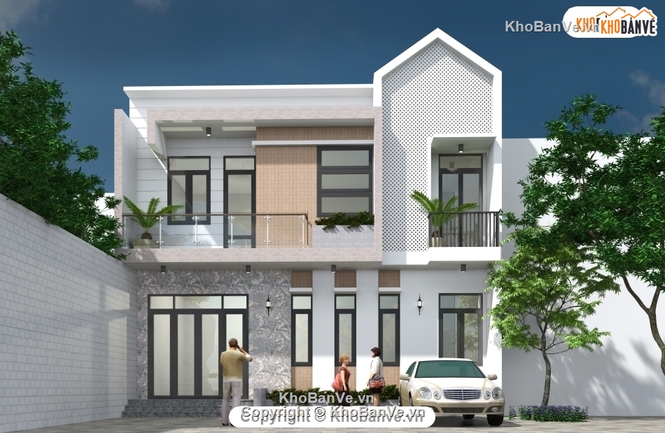 Bản vẽ nhà 2 tầng,nhà 2 tầng 6x10m,file cad nhà 2 tầng,thiết kế nhà 2 tầng,bộ bản vẽ nhà 2 tầng,bản vẽ nhà phố 2 tầng