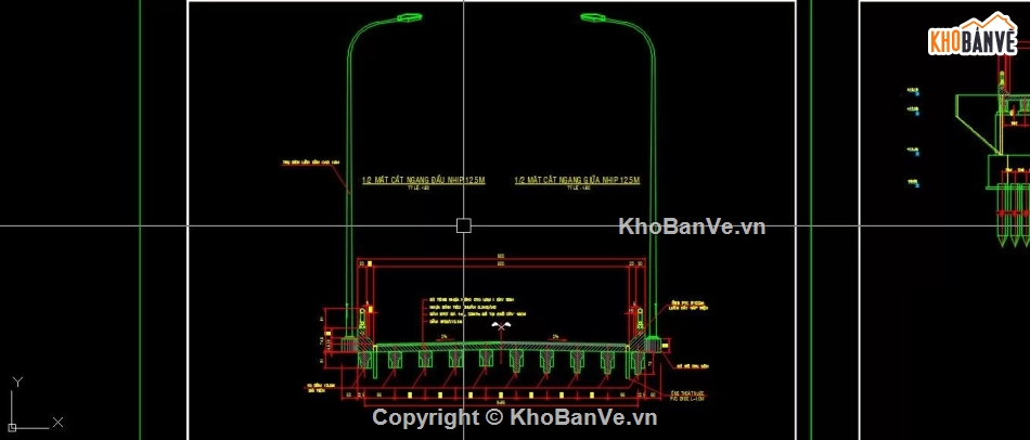cầu dầm,Bản vẽ dầm,Bản vẽ cầu dầm