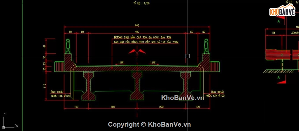 Bản vẽ dầm,Bản vẽ cầu dầm,cầu dầm giản đơn