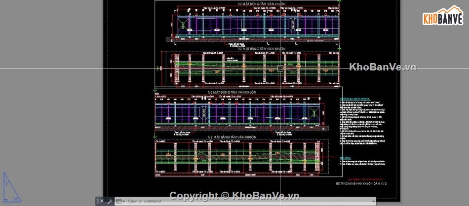 ván khuôn,chi tiết dầm I,bản vẽ dầm bản