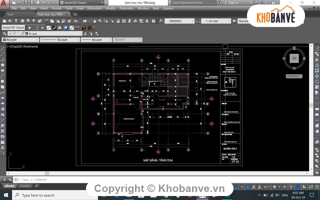 Bản vẽ kiến trúc Nhà,kiến trúc 3 tầng,Nhà 3 tầng chữ L 9x11m,Nhà 3 tầng